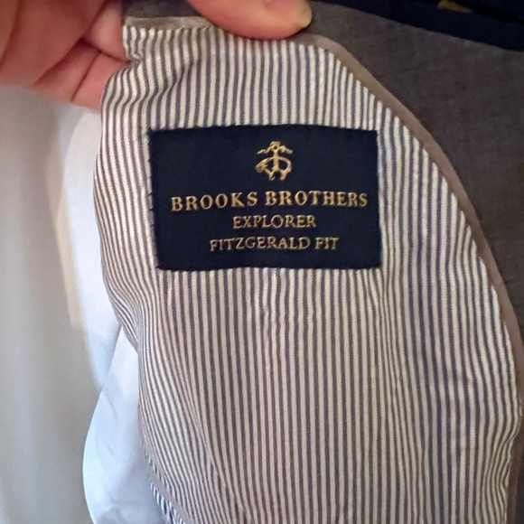 NWOT Mens Brooks Brothers Explorer Slim Fitzgerald Fit Gray Blazer Jacket 42R - Picture 4 of 5